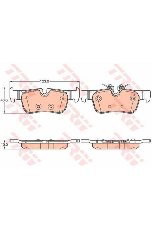 Gdb2063 Fren Balatası Arka Bmw 2 F45-F46 216-218-220 216-218-220 14- Bmw X1 F48 15- İ3 Elektrikl