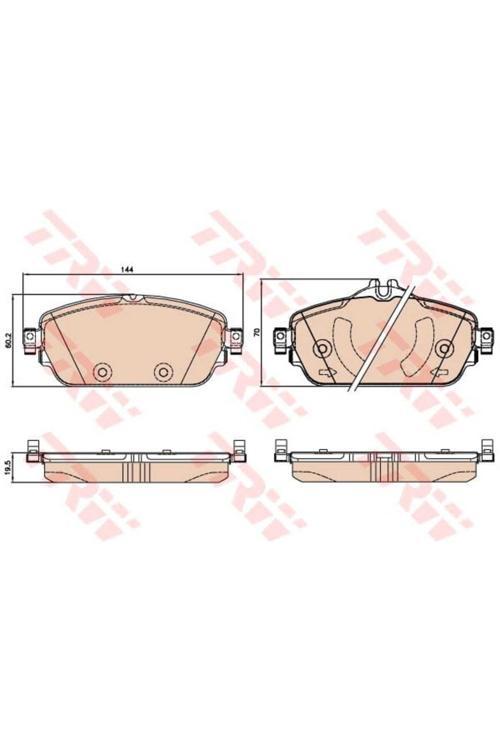 Gdb2070 Fren Balatası Ön W205 C Serisi C180 C180Blue Tec C200Blue Tec C220 Blue