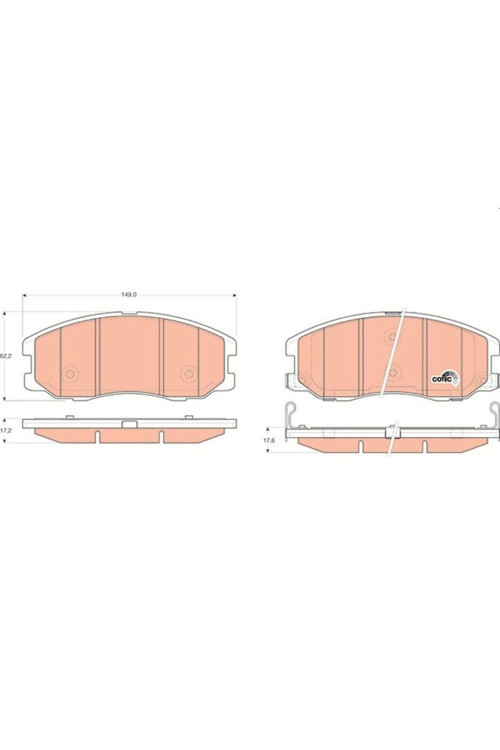 Balata Fren On-(Chevrolet Captıva 07/12/Opel Antara 07/12 ) 20789468