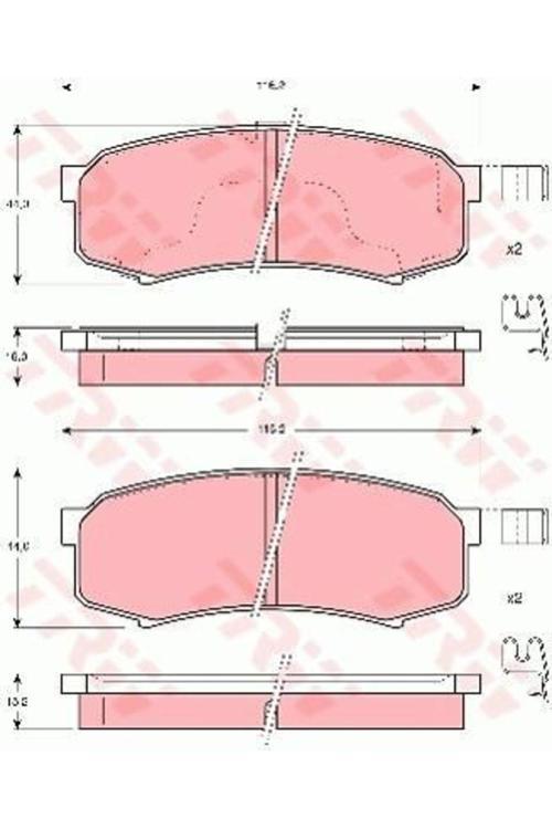 Gdb3110 Fren Balatası Arka Land Cruiser 90-98 / Pajero 06-12