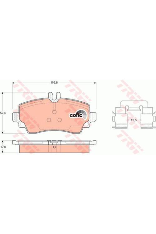 On Balata Mercedes W168 A Serısı A140 1,4 97-> 160 1,6 98->