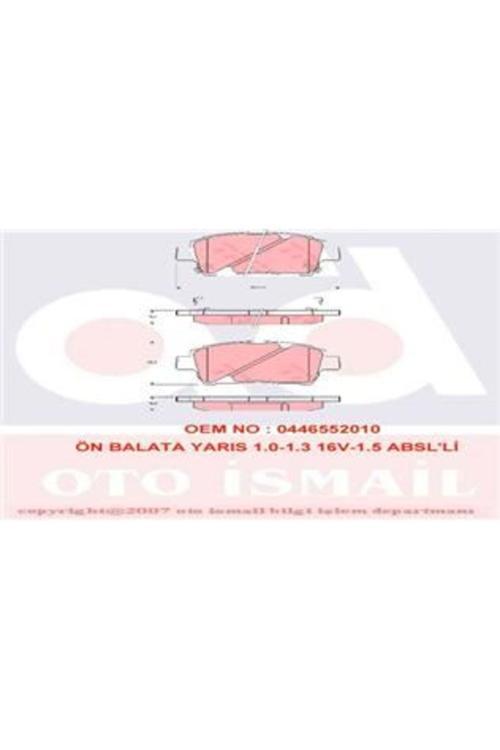 Gdb3242 Fren Balatası Ön Yaris 02-05 Celıca 99-