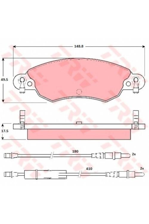 Gdb1447 Dısk Balata On Cıtroen C5 1.8 I 16V 01 04