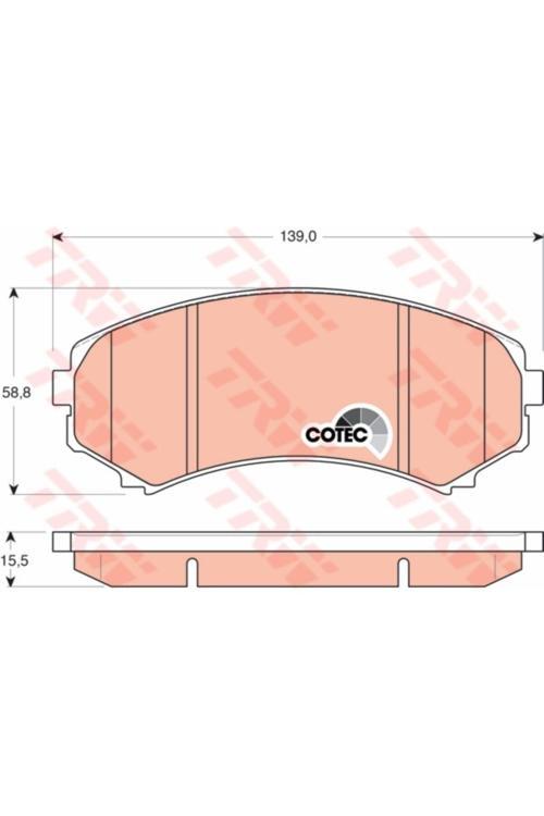 Gdb3246 Dısk Balata On Pajero Iı 2.5Td 12 1990 04 2000