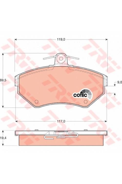 Gdb1266 Dısk Balata On Vw Passat 97 1.6 1.8