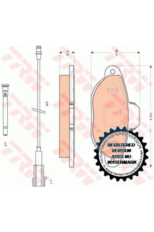 Ön Balata Panda 1,2-1,4 09->/Fıat 500L 08->/Ford Ka 1,2 09>