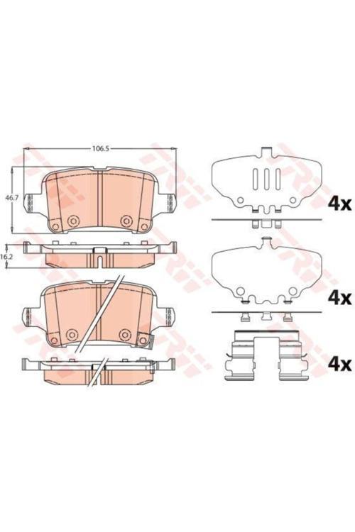Gdb2184 13517694 Arka Fren Balatası Opel Insıgnıa B 17 17>