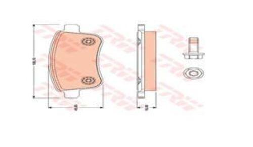 Gdb1791 Fren Balatası Arka Megane Iıı 08- Megane Iv 15- Scenic Iıı 08- Fluence 08-