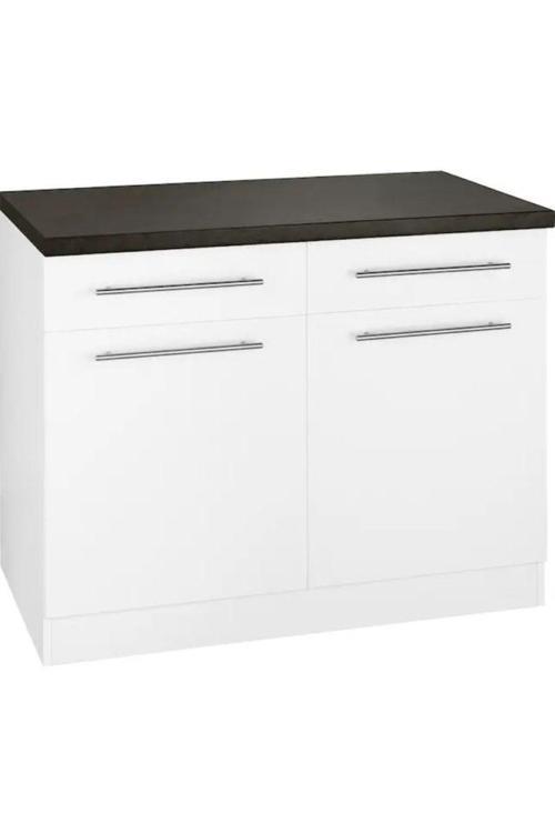 Vera Mutfak 2 Çekmeceli 2 Kapaklı Alt Modül -100 Cm - Çok Amaçlı Dolap -Tezgah Dahil