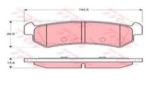 Gdb3348 Fren Balatası Arka Aveo T250 T255 05- Lacetti 04- / Nubira 03-