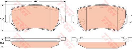 Gdb1831 Fren Balatası Arka Zafira Zafira Van 1.6 1.8 2.0 2.2 1.7D 1.9D 05-