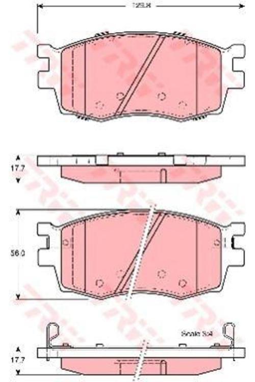 Fren Balatası Ön Accent Era 0711 I20 09 / Rıo Iı 05