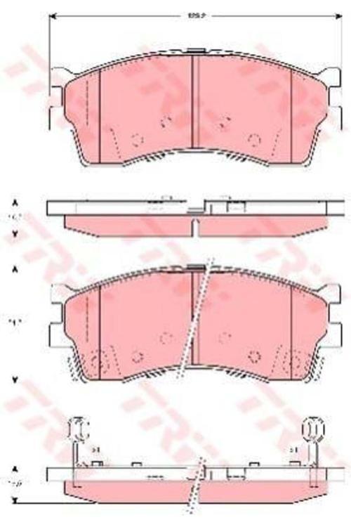 Fren Balatası Ön Carens 00 Clarus 96 Rıo 00 Shuma 98 14 Jant