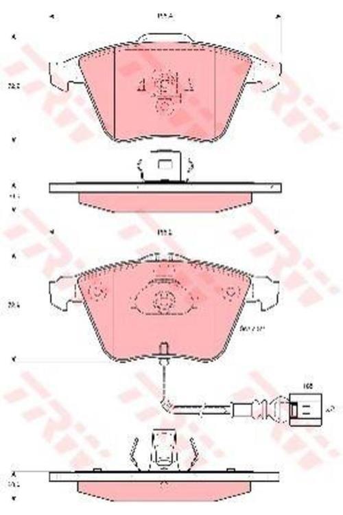 Fren Balatası Ön Golf V 03 Eos 06 Passat B6 05 / A3 03 / Leon 05 / Superb Iı 08