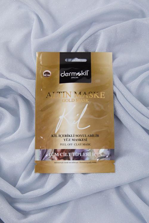Renksiz DERMOKIL 15 ML SOYULABILIR KIL ICERIKLI GOLD MASKE  - 24550