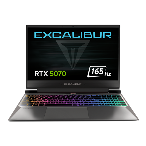 Excalibur G870 i7-13620H 16GB 500GB RTX5070 8GB 165Hz 15.6" W11H Gaming Laptop G870.1362-BV70A-C