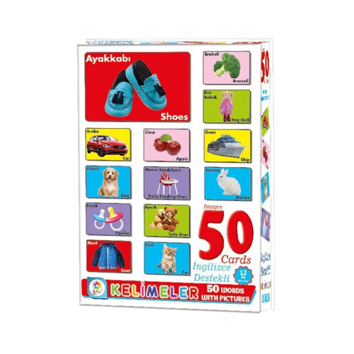 Çocuk Resimlerle İlk 50 Kelime