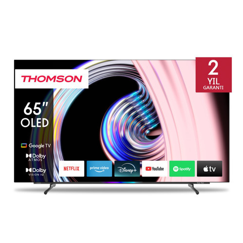 65OG8S24 65" 164 Ekran Uydu Alıcılı 4K Ultra HD Dolby Vision Iq 120 Hz Google OLED TV