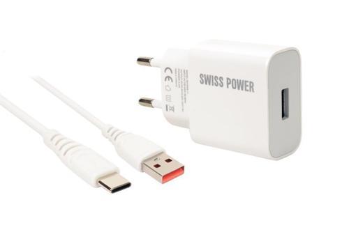 Swiss Power 18w 3.0 Type-C Hızlı Şarj Seti SWS-T1 - Beyaz