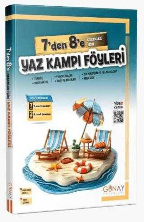 Günay Yayınları 7`den 8`e Geçenler İçin Yaz Kampı Föyleri
