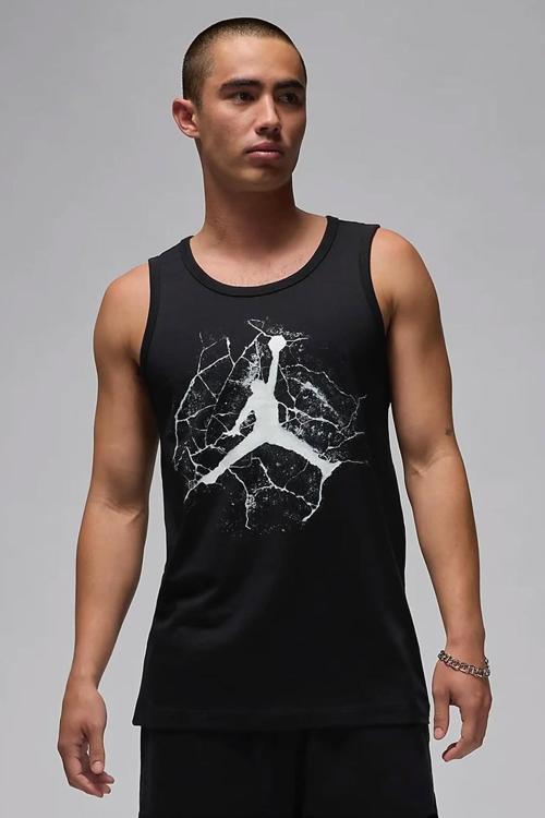 Air Jordan Cement Slvls Crew Erkek Atlet Siyah