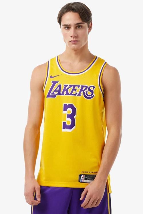 Dri Fit Los Angeles Lakers Icon Edition Erkek Forma Atlet Sarı