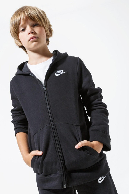 Sportswear Fleece Gray Kids Tracksuit Pamuklu Çocuk Eşofman Takımı Siyah