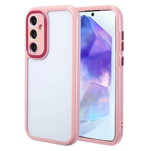 Galaxy A55 Kılıf Kamera Korumalı Renkli Kenar ve Çerçeve Tasarımlı Zore Vitamin Kapak