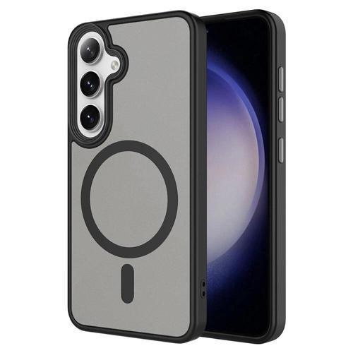 Galaxy S24 Plus Kılıf Sert PC Arka Yüzey Wireless Şarj Özellikli Zore Flet M-safe Kapak