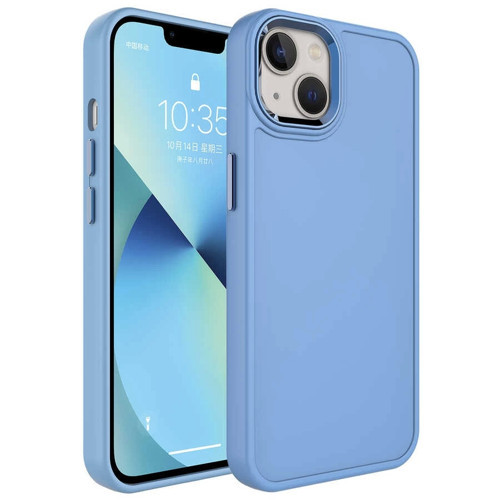 Apple iPhone 14 Kılıf Metal Çerçeve ve Buton Tasarımlı Sert Zore Botox Kapak