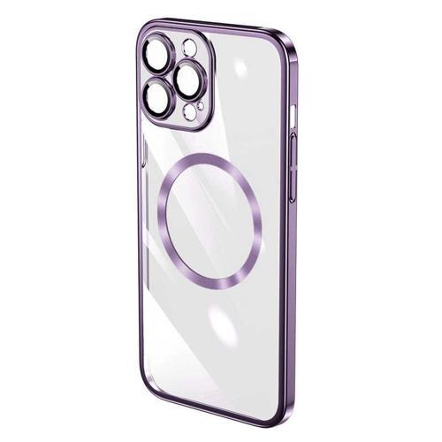 Apple iPhone 14 Pro Max Kılıf Wireless Şarj Özellikli Sert PC Zore Riksos M-safe Kapak