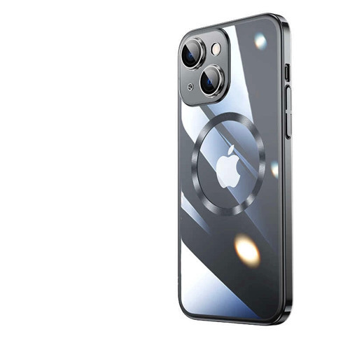 Apple iPhone 13 Kılıf Wireless Şarj Özellikli Sert PC Zore Riksos M-safe Kapak