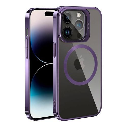 Apple iPhone 14 Pro Max Kılıf M-safe Şarj Özellikli Standlı Zore Klon Kapak