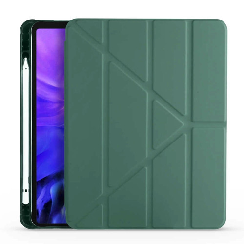 Apple iPad Air 10.9 2022 (5.Nesil) Kılıf Zore Tri Folding Kalem Bölmeli Standlı Kılıf
