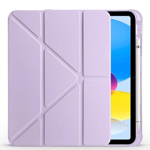 Apple iPad 10.9 2022 (10.Nesil) Kılıf Zore Tri Folding Kalem Bölmeli Standlı Kılıf