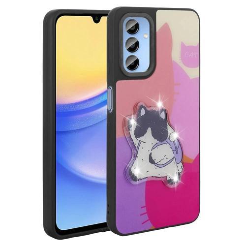 Galaxy A25 Kılıf Parlayan Kabartmalı İkonik Figürlü Zore Amas Silikon Kapak