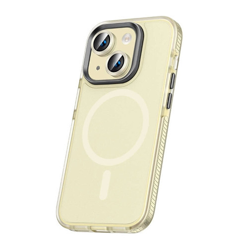 Apple iPhone 15 Plus Kılıf Airbagli M-safe Wireless Şarj Özellikli Lens Koruyuculu Zore Klaptika Kap