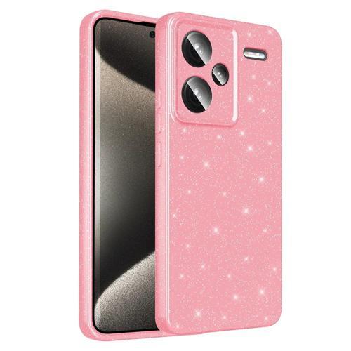 Xiaomi Redmi Note 13 Pro Plus 5G Kılıf Kamera Korumalı Simli Lüks Zore Koton Kapak