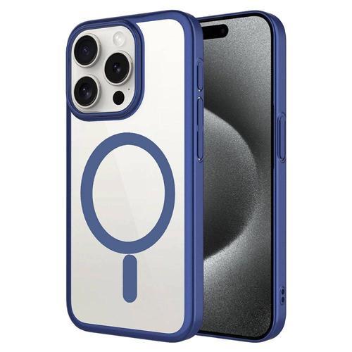 Apple iPhone 15 Pro Max Kılıf Wireless Şarj Özellikli Sert PC Zore Mat Riksos M-safe Kapak