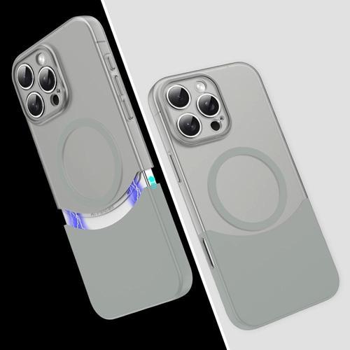 Apple iPhone 16 Pro Kılıf M-Safe Şarj Özellikli Mıknatıslı Zore Duble Kapak