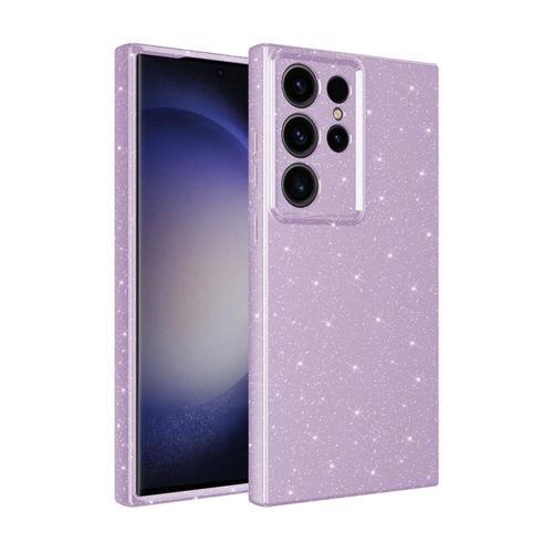 Galaxy S24 Ultra Kılıf Kamera Korumalı Simli Lüks Zore Koton Kapak