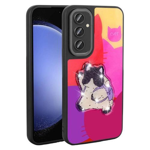 Galaxy A14 Kılıf Parlayan Kabartmalı İkonik Figürlü Zore Amas Silikon Kapak