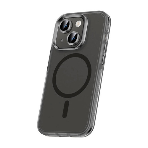 Apple iPhone 15 Plus Kılıf Airbagli M-safe Wireless Şarj Özellikli Lens Koruyuculu Zore Klaptika Kap