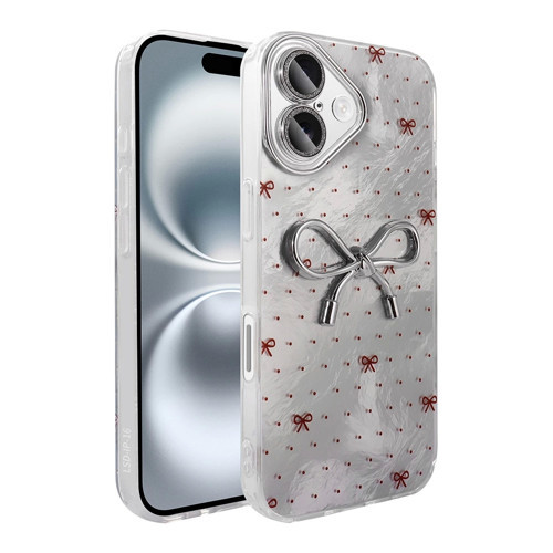 Apple iPhone 16 Kılıf Kamera Korumalı Figürlü Zore Ponti Silikon Kapak