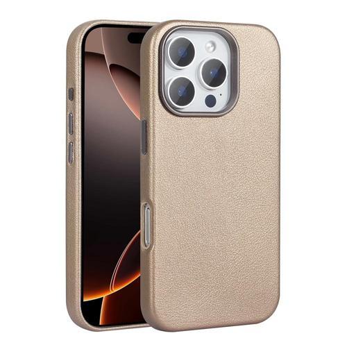 Apple iPhone 16 Pro Kılıf M-safe Şarj Özellikli PU Deri Zore Adora Kapak