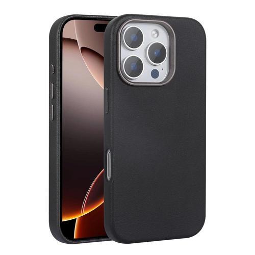 Apple iPhone 16 Pro Kılıf M-safe Şarj Özellikli PU Deri Zore Adora Kapak