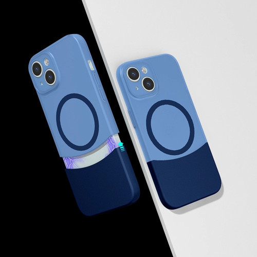 Apple iPhone 15 Kılıf M-Safe Şarj Özellikli Mıknatıslı Zore Duble Kapak