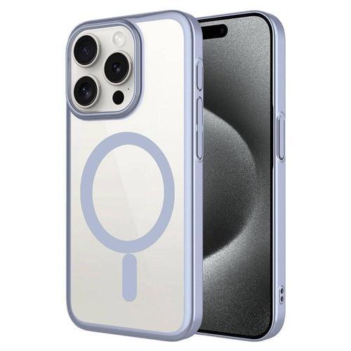 Apple iPhone 15 Pro Max Kılıf Wireless Şarj Özellikli Sert PC Zore Mat Riksos M-safe Kapak