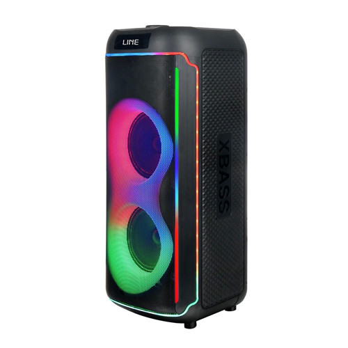 GD-2606 Dijital LED Göstergeli FM Radyolu Mikrofonlu RGB TWS Çift 6.5 inç Stereo Bass Kablosuz
