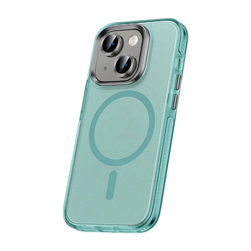 Apple iPhone 15 Plus Kılıf Airbagli M-safe Wireless Şarj Özellikli Lens Koruyuculu Zore Klaptika Kap